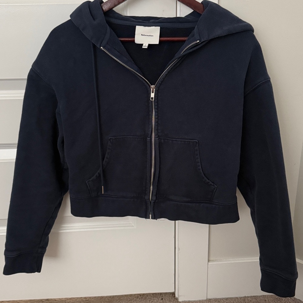 Reformation Kira wide leg and Austin zip up sweat set - Picture 5 of 6